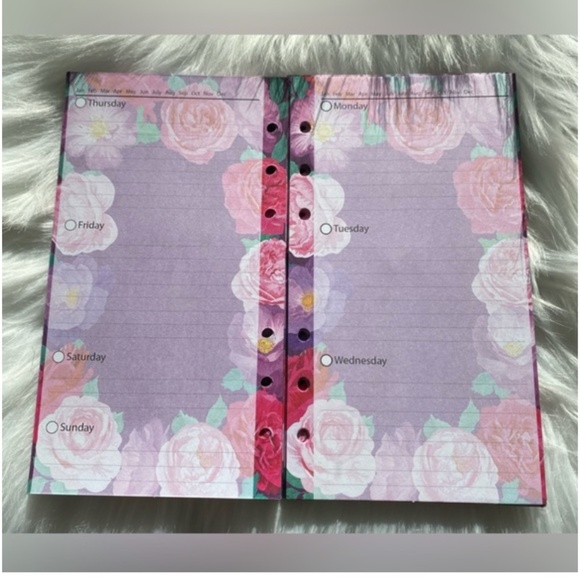 NWOT Agenda PLANNER Faux Leather DUSTY ROSE - Picture 3 of 12